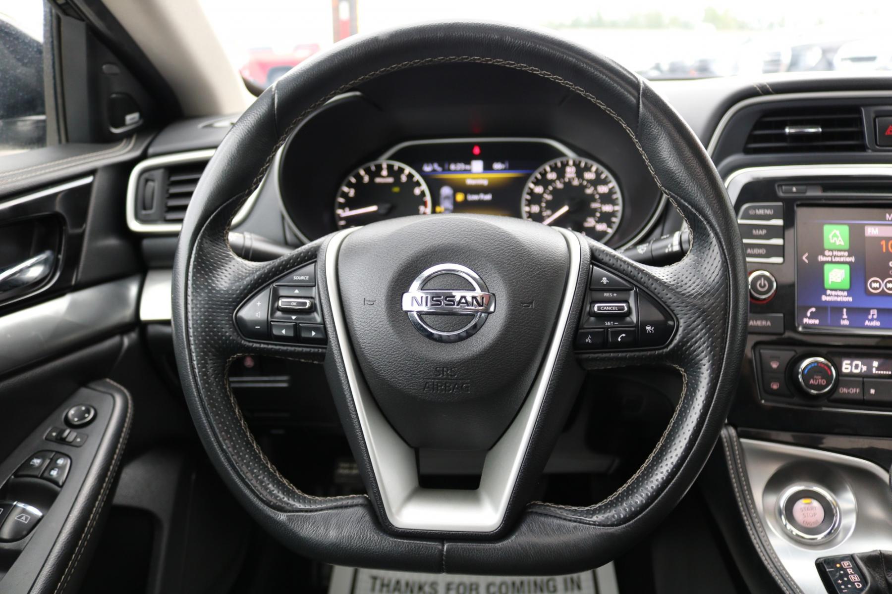 2020 Black /Black leather Nissan Maxima 3.5 SL (1N4AA6DVXLC) with an 3.5L V6 DOHC 24V engine, CVT transmission, located at 1960 Industrial Drive, Wasilla, 99654, (907) 376-5555, 61.573475, -149.400146 - Photo #14