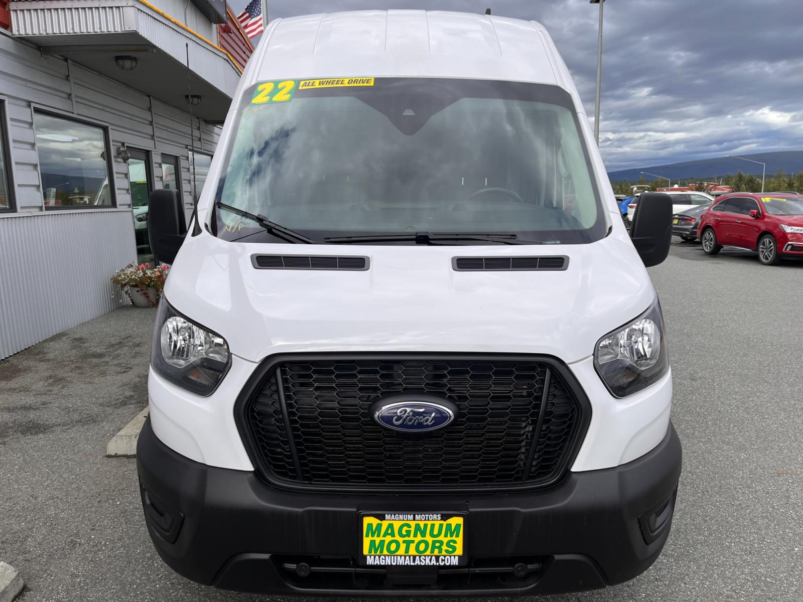 2022 White /Black Ford Transit 250 Van High Roof w/Sliding Pass. 148-in. WB (1FTBR2X80NK) with an 3.5L V6 DOHC 24V engine, 6A transmission, located at 1960 Industrial Drive, Wasilla, 99654, (907) 376-5555, 61.573475, -149.400146 - AWD - Photo #6