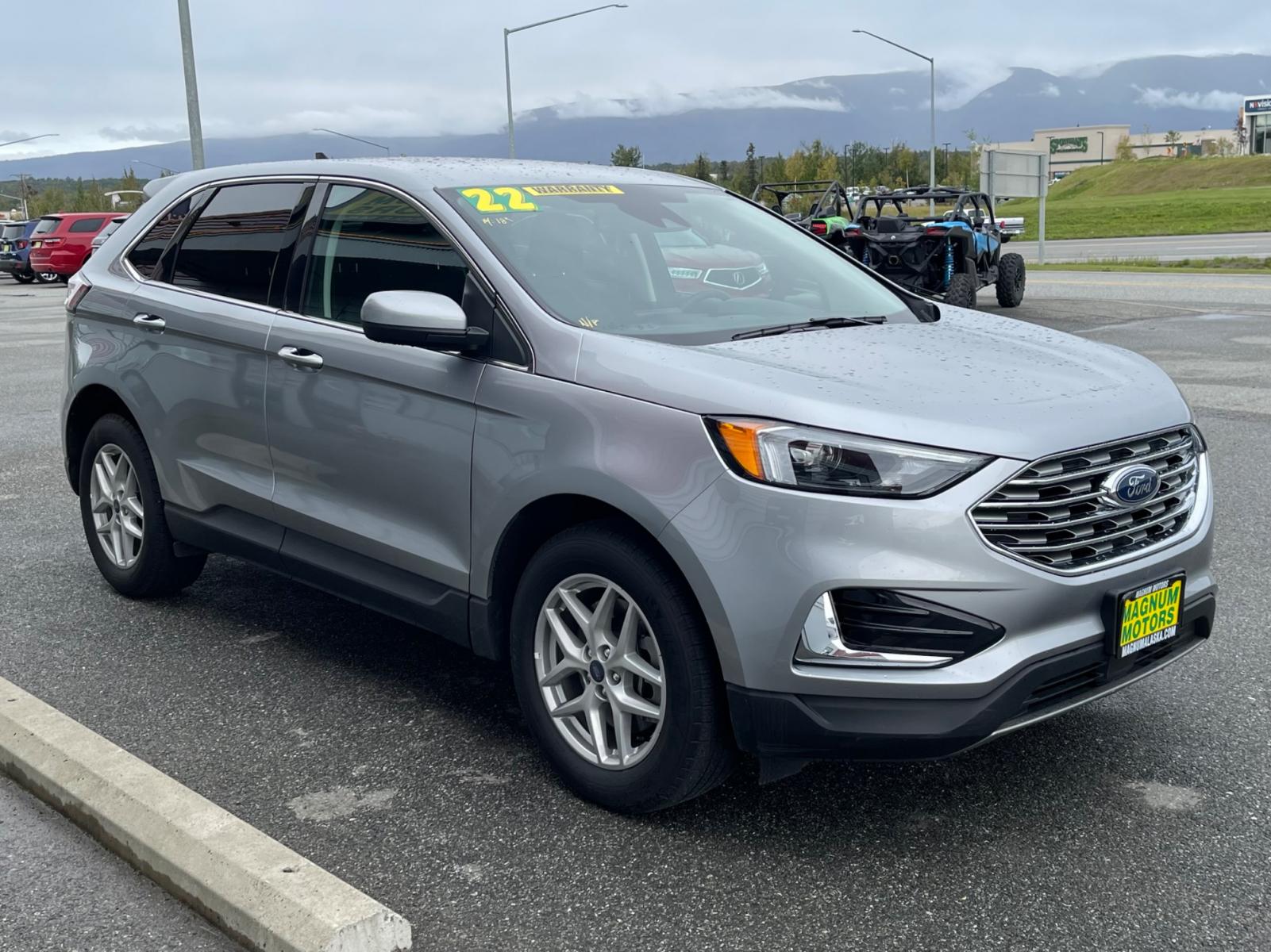 2022 Gray /Black Ford Edge SEL AWD (2FMPK4J96NB) with an 2.0L L4 DOHC 16V engine, 6A transmission, located at 1960 Industrial Drive, Wasilla, 99654, (907) 376-5555, 61.573475, -149.400146 - Photo #5