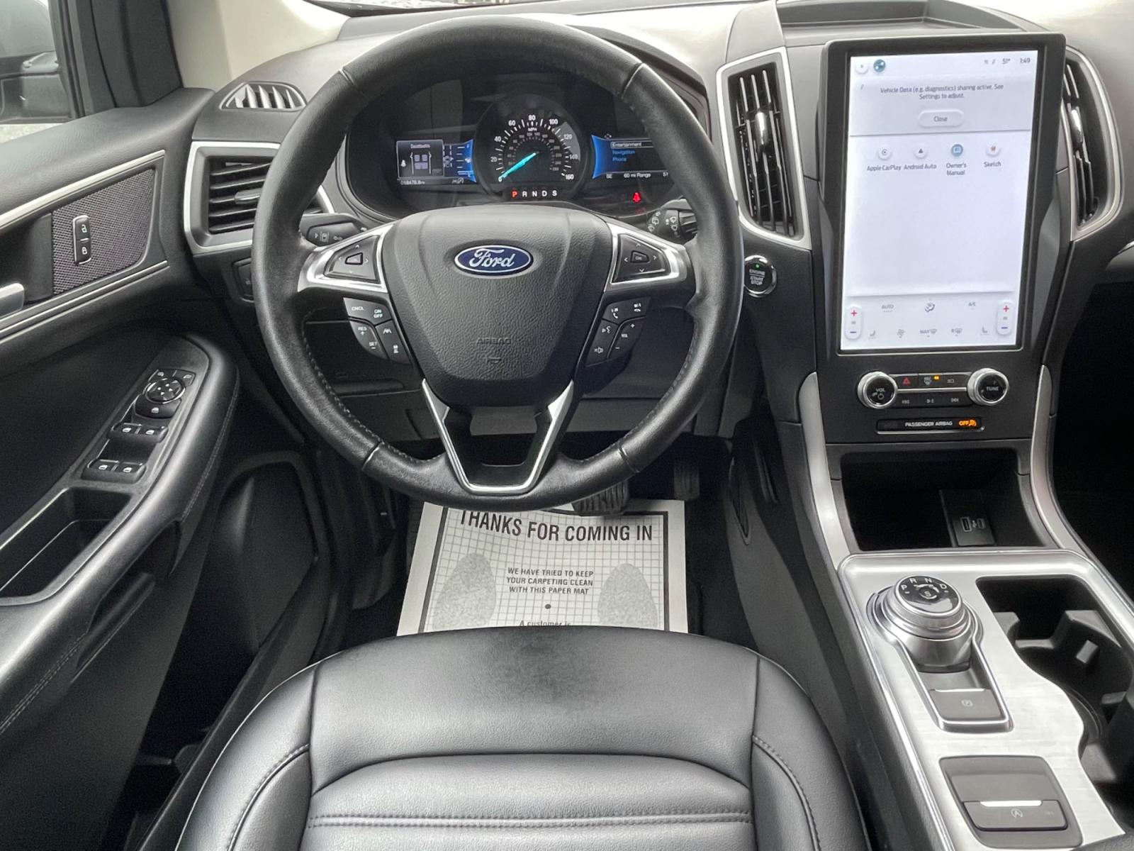 2022 Gray /Black Ford Edge SEL AWD (2FMPK4J96NB) with an 2.0L L4 DOHC 16V engine, 6A transmission, located at 1960 Industrial Drive, Wasilla, 99654, (907) 376-5555, 61.573475, -149.400146 - Photo #12