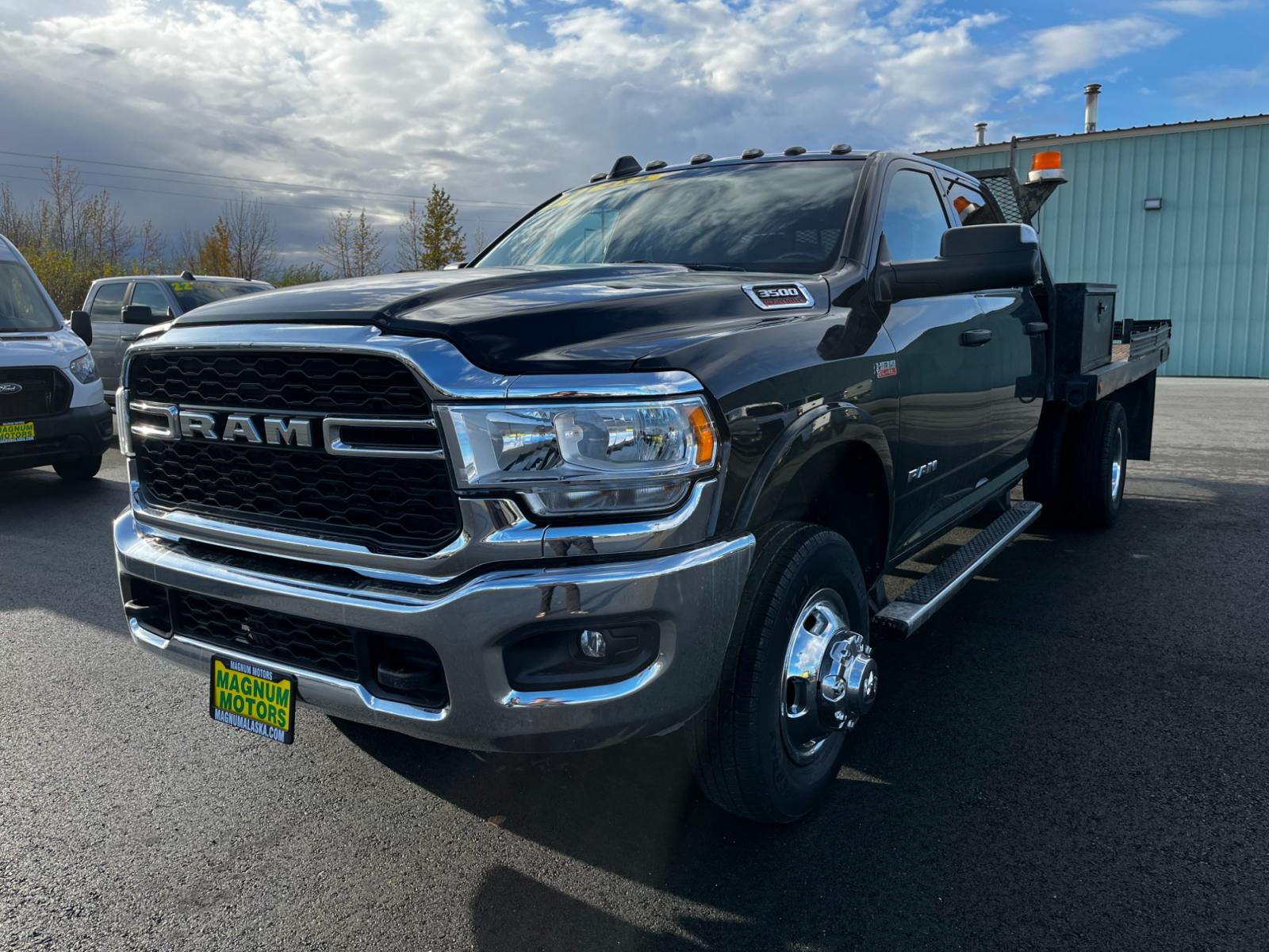 2022 Black /Gray RAM 3500 Crew Cab 4WD DRW (3C7WRTCJ8NG) with an 6.4L V8 OHV 16V engine, 6A transmission, located at 1960 Industrial Drive, Wasilla, 99654, (907) 376-5555, 61.573475, -149.400146 - Photo #0