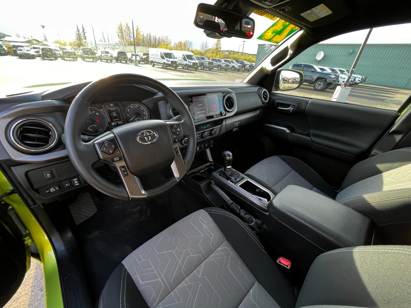 2023 Electric Lime /Black Toyota Tacoma SR5 Double Cab Long Bed V6 6AT 4WD (3TYCZ5AN4PT) with an 3.5L V6 DOHC 24V engine, 6A transmission, located at 1960 Industrial Drive, Wasilla, 99654, (907) 376-5555, 61.573475, -149.400146 - Photo #9