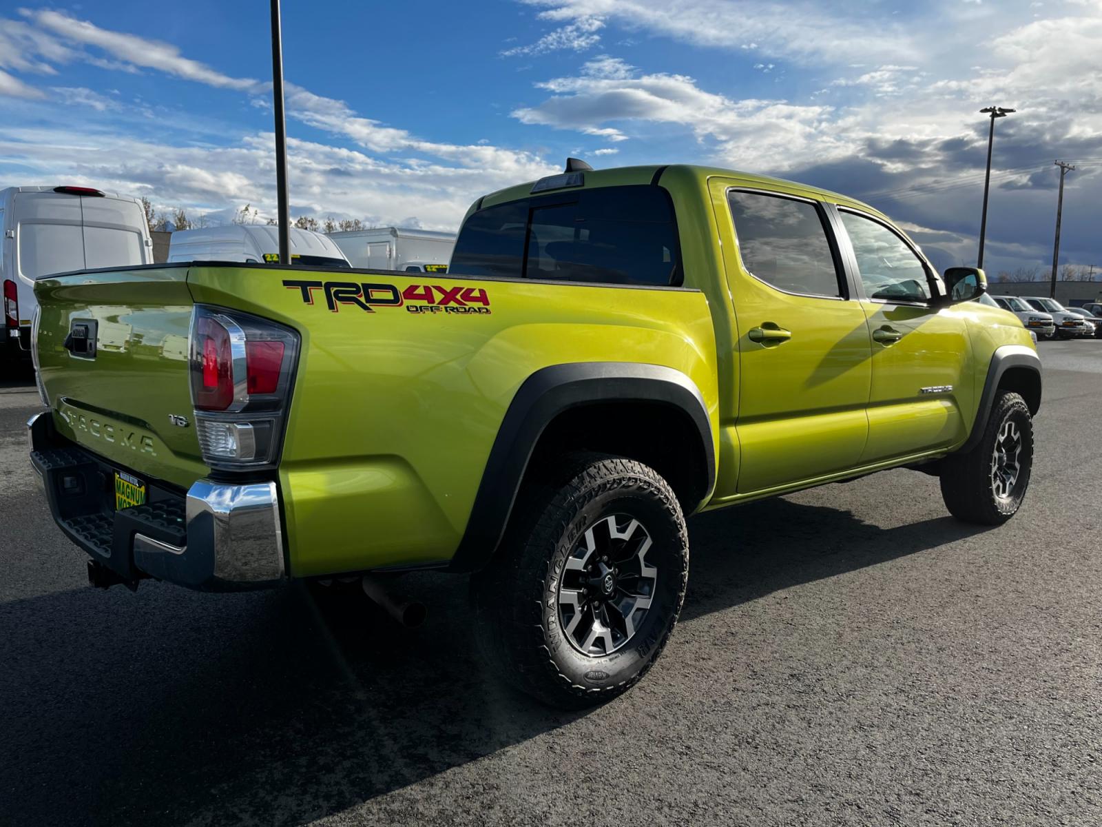 2023 Electric Lime /Black Toyota Tacoma SR5 Double Cab Long Bed V6 6AT 4WD (3TYCZ5AN4PT) with an 3.5L V6 DOHC 24V engine, 6A transmission, located at 1960 Industrial Drive, Wasilla, 99654, (907) 376-5555, 61.573475, -149.400146 - Photo #5