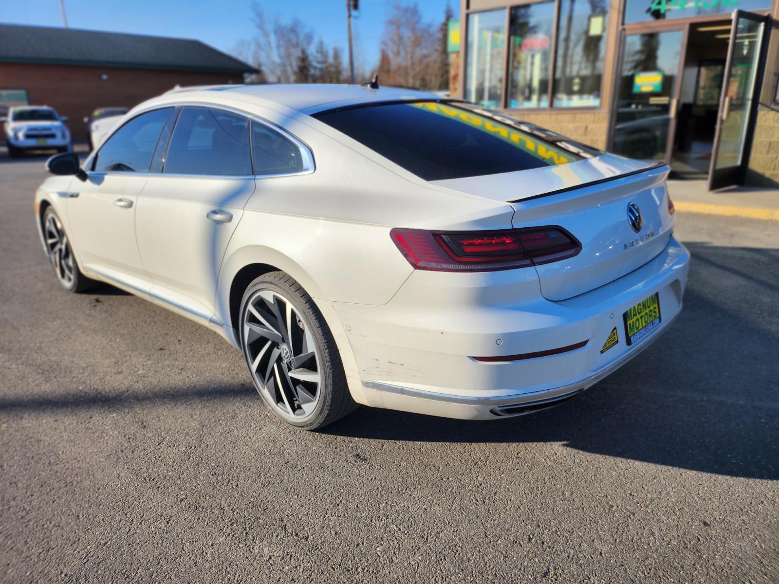 2021 White Volkswagen Arteon SEL Premium R-Line 4MOTION (WVWTR7AN4ME) with an 2.0L L4 16V DOHC engine, 8A transmission, located at 44152 Sterling Highway, Soldotna, 99669, (907) 262-5555, 60.484917, -151.062408 - Photo #4