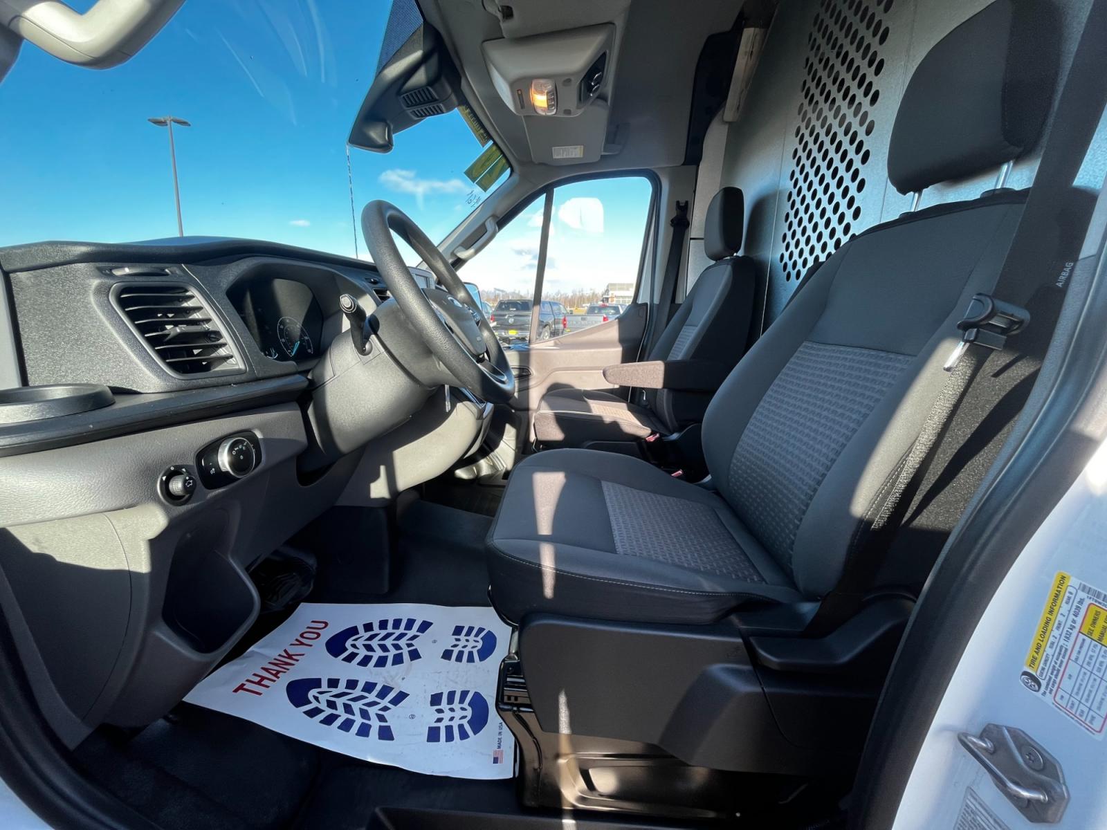 2020 White /Black Ford Transit 350 Van Med. Roof w/Sliding Pass. 148-in. WB (1FTBW2C86LK) with an 3.5L V6 DOHC 24V engine, 6A transmission, located at 1960 Industrial Drive, Wasilla, 99654, (907) 376-5555, 61.573475, -149.400146 - Photo #8
