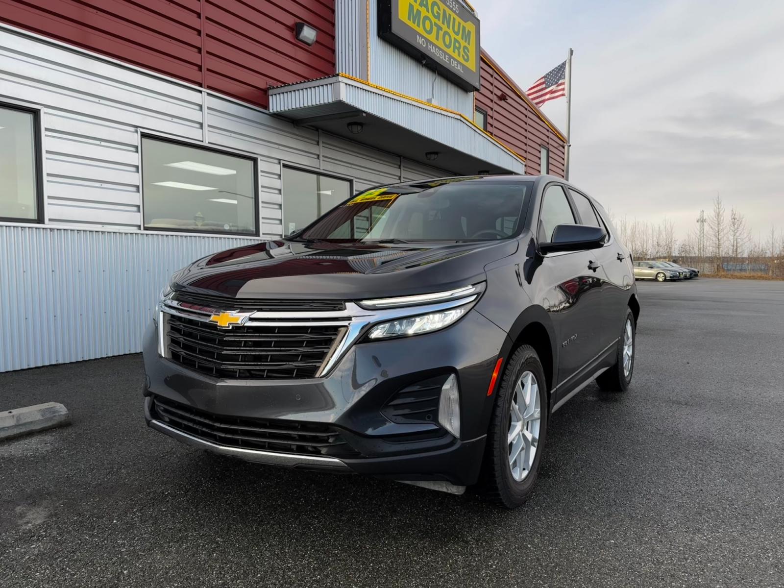2023 Gray Chevrolet Equinox LT Fleet AWD (3GNAXTEGXPS) with an 1.5L L4 DOHC 16V TURBO engine, 6A transmission, located at 1960 Industrial Drive, Wasilla, 99654, (907) 376-5555, 61.573475, -149.400146 - Photo #0
