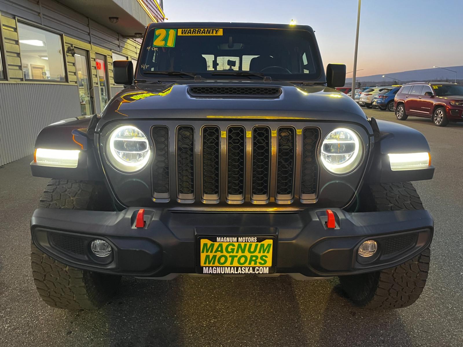 2021 Gray /Black Jeep Gladiator Mojave (1C6JJTEG5ML) with an 3.6L V6 DOHC 24V engine, Auto transmission, located at 1960 Industrial Drive, Wasilla, 99654, (907) 376-5555, 61.573475, -149.400146 - Photo #7