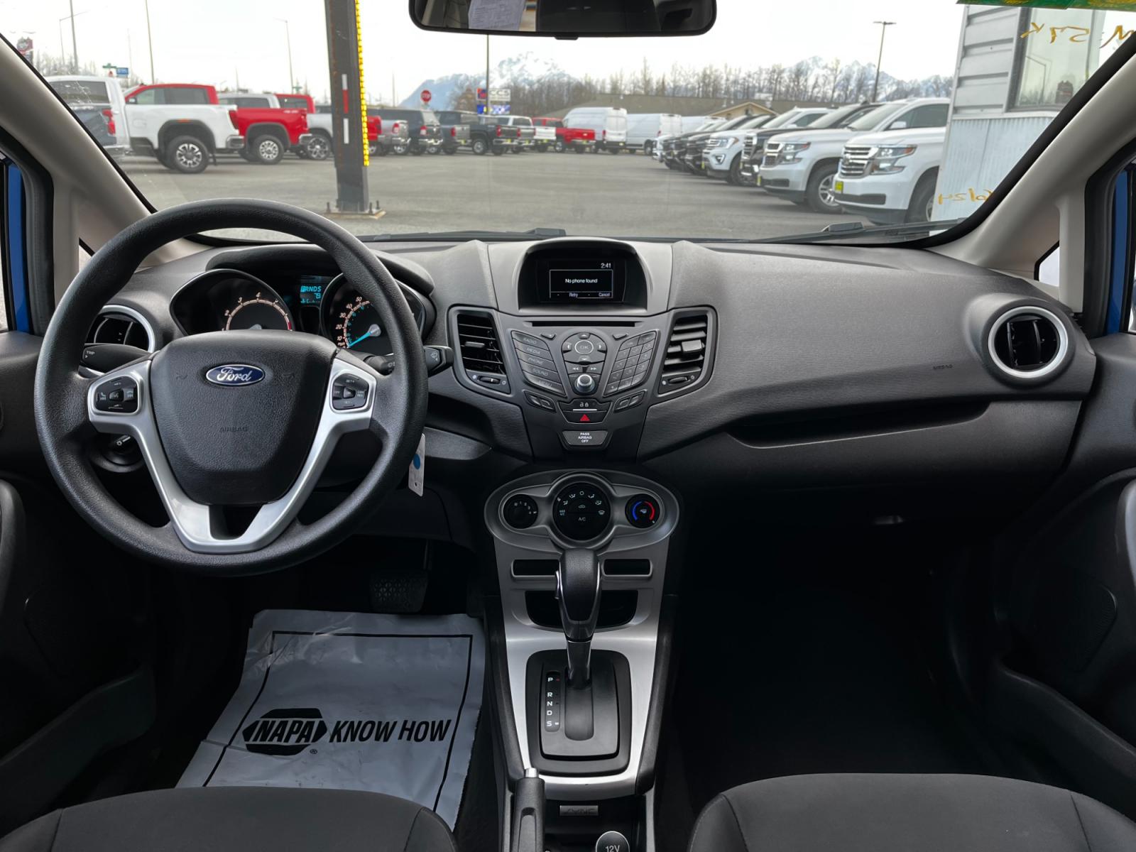 2019 Blue /Black Ford Fiesta SE Hatchback (3FADP4EJ1KM) with an 1.6L L4 DOHC 16V engine, Auto transmission, located at 1960 Industrial Drive, Wasilla, 99654, (907) 376-5555, 61.573475, -149.400146 - Photo #14