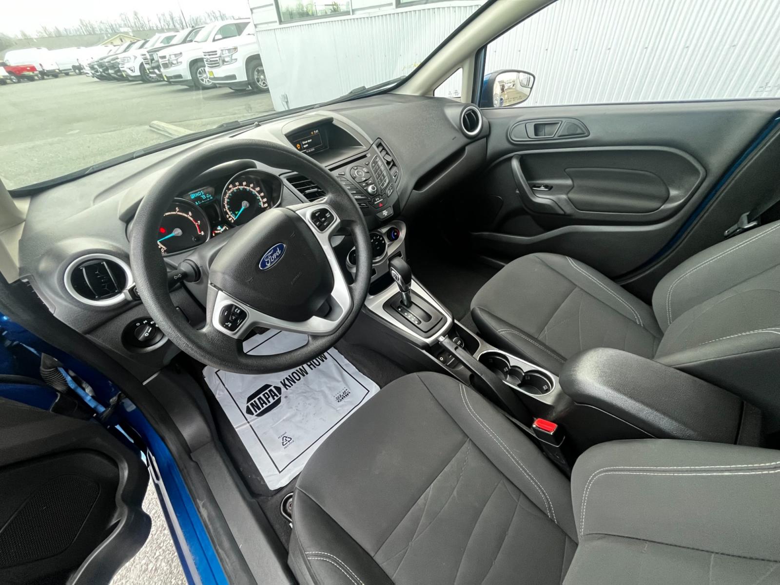 2019 Blue /Black Ford Fiesta SE Hatchback (3FADP4EJ1KM) with an 1.6L L4 DOHC 16V engine, Auto transmission, located at 1960 Industrial Drive, Wasilla, 99654, (907) 376-5555, 61.573475, -149.400146 - Photo #8
