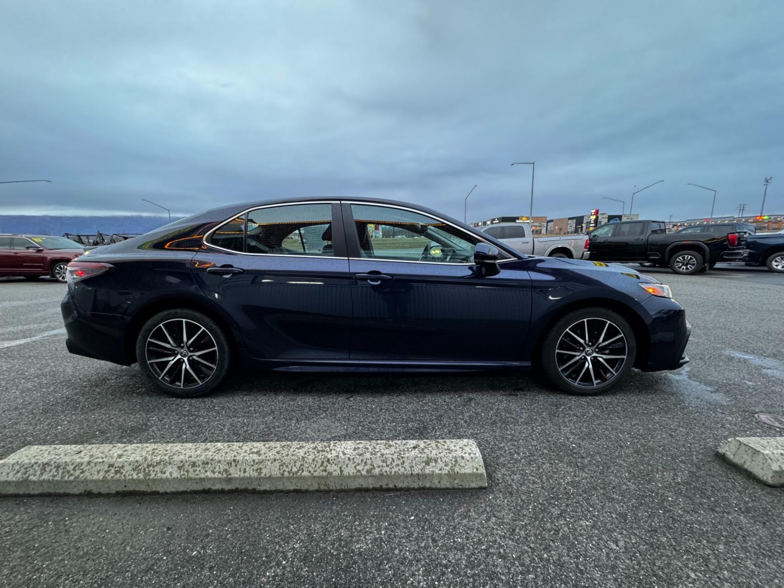 2021 Blue /Black Toyota Camry SE (4T1G11AK9MU) with an 2.5L L4 DOHC 16V engine, 8A transmission, located at 44152 Sterling Highway, Soldotna, 99669, (907) 262-5555, 60.484917, -151.062408 - Photo #6
